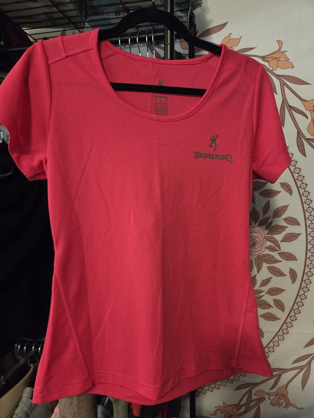 Browning Women's Short Sleeve Performance Tee - Bright Pink